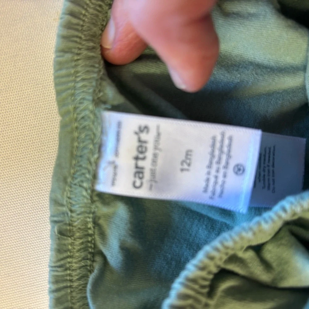 Carter's Green Patterned Diaper Cover Set